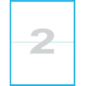 Samolepící etiketa Etikety MP print samolepící A4, 210x148 mm, 2ks/arch, 100 archů, reflexní oranžové