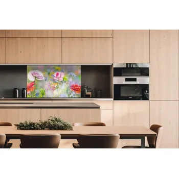 Obklad DIMEX | Dibond za kuchyňskou linku DBW-10060-199 | 100 x 60 cm | Letní barevná louka + Dibond deska za kuchyňskou linku DIMEX v rozměru 100 x 60 cm, motiv Letní barevná louka