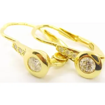 Náušnice Klenoty Budín Diamantové zlaté náušnice s diamanty 8ks 0,224ct 585/1,85gr HKD34 (Klenoty Budín Diamantové zlaté náušnice s diamanty 8ks 0,224ct 585/1,85gr HKD34)