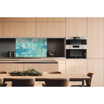 Obklad DIMEX | Dibond za kuchyňskou linku DBW-10060-272 | 100 x 60 cm | Modrá betonová zeď + Dibond deska za kuchyňskou linku DIMEX v rozměru 100 x 60 cm, motiv Modrá betonová zeď