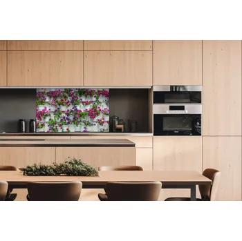 Obklad DIMEX | Dibond za kuchyňskou linku DBW-10060-176 | 100 x 60 cm | Květiny v truhlících + Dibond deska za kuchyňskou linku DIMEX v rozměru 100 x 60 cm, motiv Květiny v truhlících