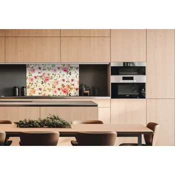 Obklad DIMEX | Dibond za kuchyňskou linku DBW-10060-177 | 100 x 60 cm | Růžičky + Dibond deska za kuchyňskou linku DIMEX v rozměru 100 x 60 cm, motiv Růžičky