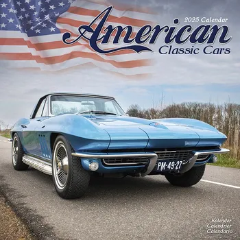 Kalendář Avonside Publishing Nástěnný kalendář American Classic Cars 2024/2025