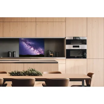 Obklad DIMEX | Dibond za kuchyňskou linku DBW-08060-235 | 80 x 60 cm | Fialová mléčná dráha + Dibond deska za kuchyňskou linku DIMEX v rozměru 80 x 60 cm, motiv Fialová mléčná dráha