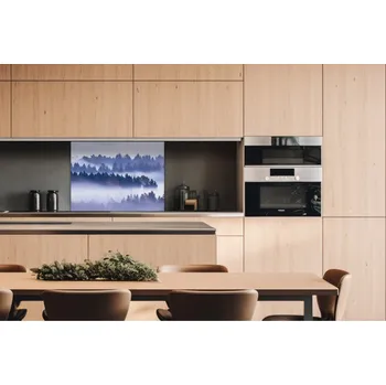 Obklad DIMEX | Dibond za kuchyňskou linku DBW-08060-195 | 80 x 60 cm | Mlha mezi stromy + Dibond deska za kuchyňskou linku DIMEX v rozměru 80 x 60 cm, motiv Mlha mezi stromy
