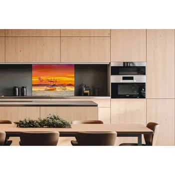 Obklad DIMEX | Dibond za kuchyňskou linku DBW-08060-014 | 80 x 60 cm | Loď + Dibond deska za kuchyňskou linku DIMEX v rozměru 80 x 60 cm, motiv Loď