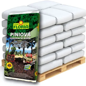 Substrát AGRO CS FLORIA Piniová dekorační kůra Paleta 39 x 45 l