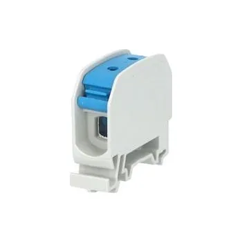 Eleman Svorka univerzální RKA 16 N, 76A, 1pól., AL/CU, modrá, na DIN/ na panel