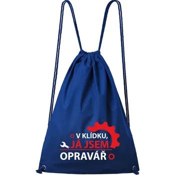 Městský batoh DOBRÝ TRIKO Bavlněný batoh Jsem opravář Barva: Královsky modrá