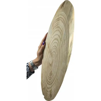 Dřevěný ozdobný tác MODŘÍN dřevěný plát prkénko na občerstvení, délka 45-50 cm