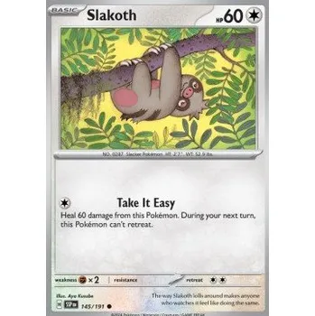 Sběratelská karetní hra Pokémon SSP 145/191 Slakoth - Surging Sparks Stav: Near Mint, Verze: REVERSE HOLO