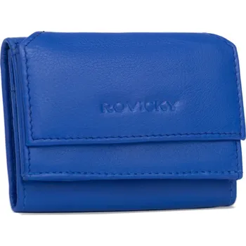 Peněženka Malá dámská peněženka na patentku, vyrobená z přírodní kůže Barva: Tmavě Modrá