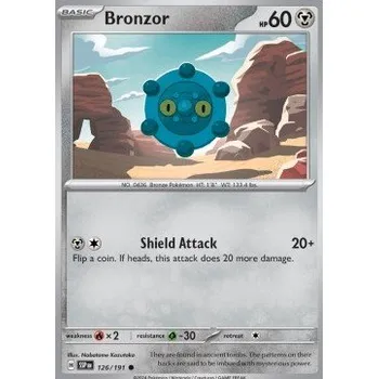 Sběratelská karetní hra Pokémon SSP 126/191 Bronzor - Surging Sparks Stav: Near Mint, Verze: REVERSE HOLO