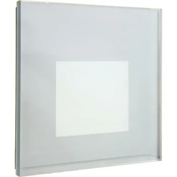 Příslušenství pro svítidlo Deko-Light příslušenství - sklo-kryt mléčné hranaté stříbrné pro Alwaid 930860