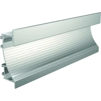 Stavební profil Deko-Light sádrokartonový-profil, nástěnná římsa EL-02-12 stříbrná elox 3000 mm 975496