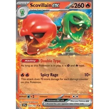Karetní hra Pokémon SSP 037/191 Scovillain ex - Surging Sparks