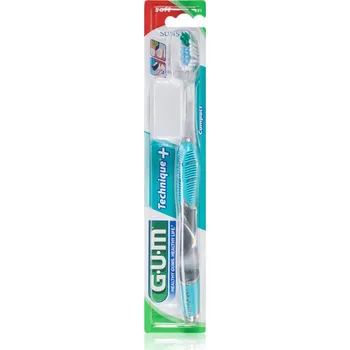 Zubní kartáček G.U.M Technique+ Compact zubní kartáček s krátkou hlavou soft 1 ks