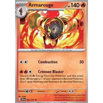 Volný čas Pokémon SSP 034/191 Armarouge - Surging Sparks Stav: Near Mint, Verze: NORMAL