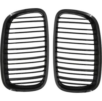 Plachta na motorové vozidlo Přední maska UNI Přední maska ledvinky Double-line BMW X5 E70 X6 E71 2007-2013 karbon