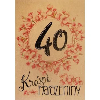 Přáníčko BeBechy – recyklovaný papír – 40