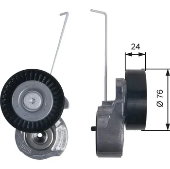 Napínák, žebrovaný klínový řemen GATES 7808-21395
