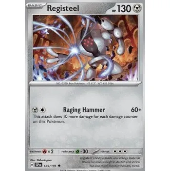 Sběratelská karetní hra Pokémon SSP 125/191 Registeel - Surging Sparks Stav: Near Mint, Verze: REVERSE HOLO