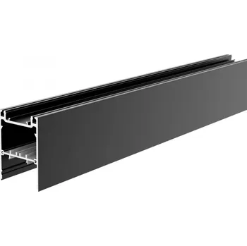 LED páska Deko-Light profil, PLANO MS univerzální závěsný a přisazený profil 80 x 55mm černá 2500 mm 970581