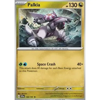 Volný čas Pokémon SSP 136/191 Palkia - Surging Sparks Stav: Near Mint, Verze: HOLO