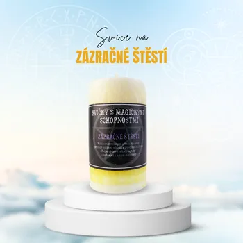 Svíčka Svíce Zázračné štěstí 10,5 x 6 cm - Radost a hojnost