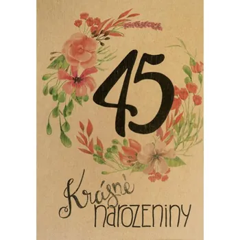 Přáníčko BeBechy – recyklovaný papír – 45