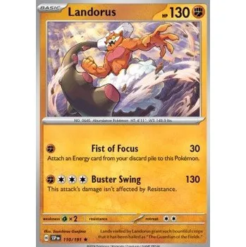 Volný čas Pokémon SSP 110/191 Landorus - Surging Sparks Stav: Near Mint, Verze: HOLO