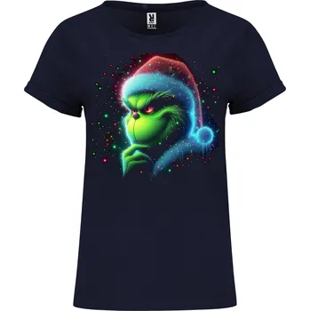Chlapecké tričko Dámské tričko Grinch Neon Color Barva: Námořnická modrá/Navy, Velikost: XXL