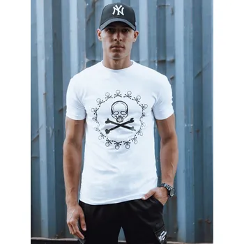 Pánské tričko Tshirt Pánské tričko s potiskem RX5580 Barva: Bílá, Velikost: 2XL