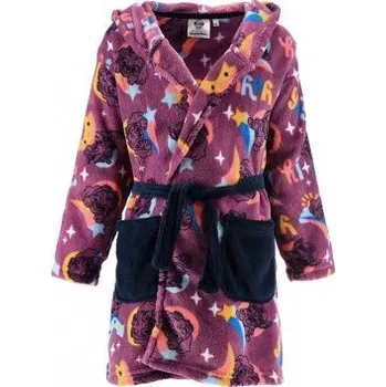 Dívčí pyžamo Sun City - Dívčí župan s kapucí Tlapková Patrola Paw Patrol - fialový 116