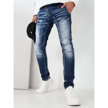 Pánské oblečení pánské džíny regular fit UX3828 Barva: Tmavě Modrá, Velikost: 34