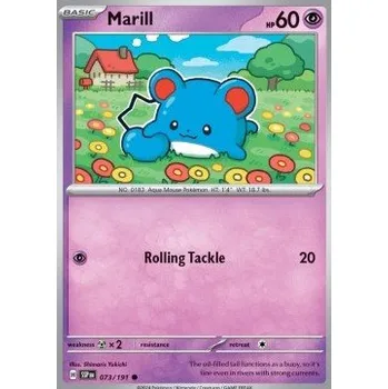 Sběratelská karetní hra Pokémon SSP 073/191 Marill - Surging Sparks Stav: Near Mint, Verze: NORMAL