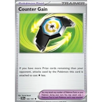 Karetní hra Pokémon SSP 169/191 Counter Gain - Surging Sparks Stav: Near Mint, Verze: NORMAL