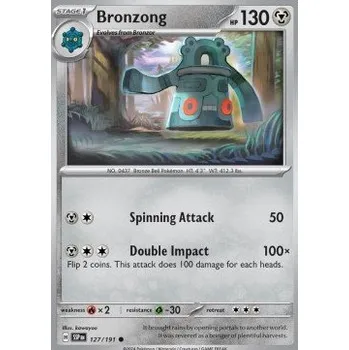 Sběratelská karetní hra Pokémon SSP 127/191 Bronzong - Surging Sparks Stav: Near Mint, Verze: REVERSE HOLO