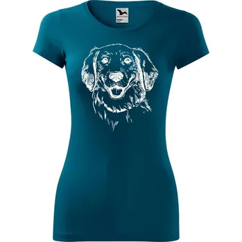 DOBRÝ TRIKO Dámské tričko Retrívr Velikost: XL, Barva: Petrolejová