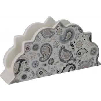 Držák na ubrousky Shanti BRANDANI (barva - bílá se vzory)