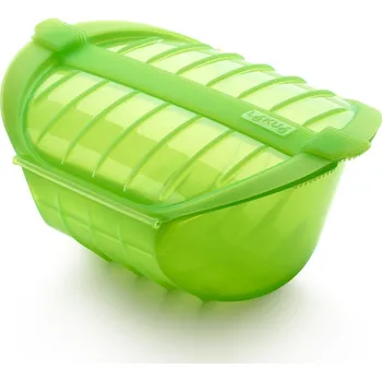 Úložný box Lekue, Nádoba na vaření v páře v mikrovlnné troubě Deep Steam 21,2 cm zelená - Formadore