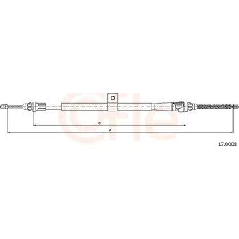 Autodíl Lanovod parkovací brzdy COFLE 17.0008