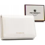 Dámská peněženka z ekologické kůže na patentku a zip Barva: Bílá