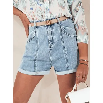 Dámské kraťasy Dámské džínové šortky DENIMCUTS SY0334 Barva: Nebeská, Velikost: XS