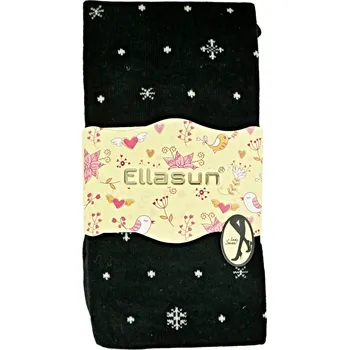 Dámské punčochy ELLASUN Dámské bavlněné punčochové kalhoty GW5 Velikost: XL - XXL, Barva: černá