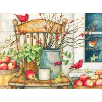 Diamantové malování Diamantové malování/Huacan - Podzimní posezení na verandě