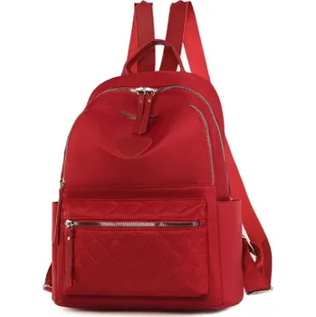 Dámský městský nylonový batoh Barva: Červená