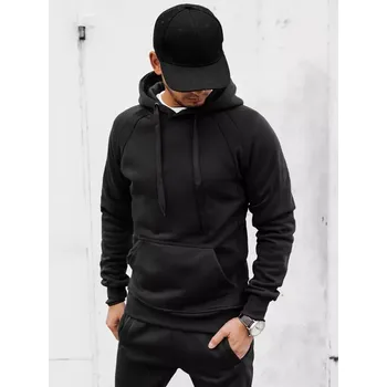 Pánské oblečení Pánská mikina s kapucí BX5559 Barva: Černá, Velikost: M