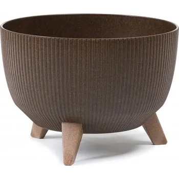 Květináč Květináč LAMELA Květináč ROMA ECO COFFEE, průměr 47cm, mísa na nožkách, jumper, espresso