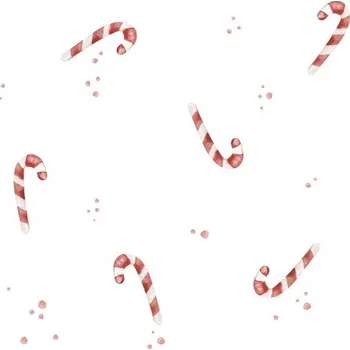 Vánoční dekorace Vánoční sladkosti - Bílá Materiál: Plátno Premium